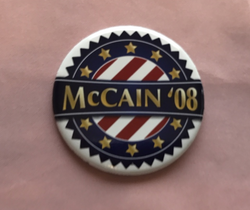 Vintage John McCain Political Campaign Button