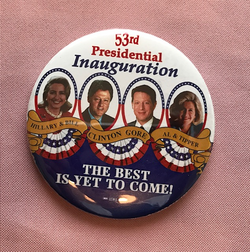 Vintage Bill Clinton  Inauguration Pinback Political Button
