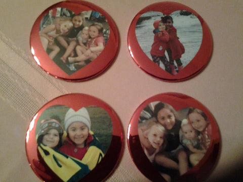 Photo Buttons and magnets 3 inch