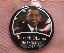 Obama Political Pinback Button